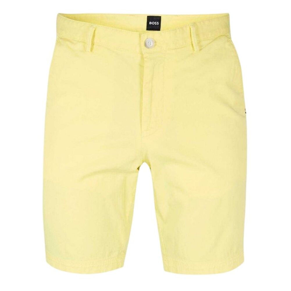 Boss Mens Slice Cotton Solid Shorts / Bright Yellow